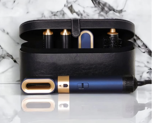 IconicStyle 5-in-1 Haarstyler Blue Edition im Premium-Etui – Multistyler mit Düsen und Lockenaufsätzen