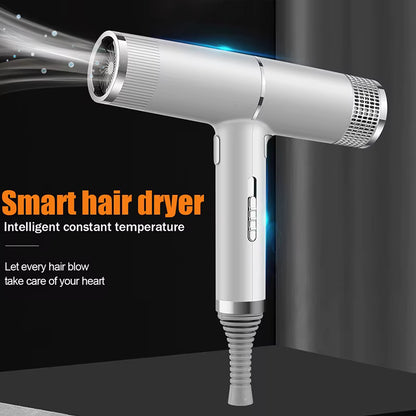 AeroDry T-Design Smart Hair Dryer mit intelligenter Temperaturregelung – moderner High-Speed Föhn in Weiß