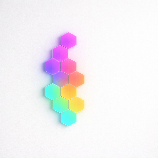 IconicGlow HexaLights – RGBIC Wifi LED Panele