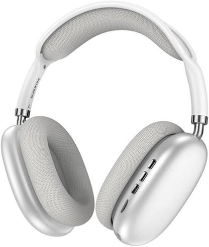 IconicSphere Max kabellose Bluetooth Over-Ear Kopfhörer in Silber mit weichen Memory-Foam-Ohrpolstern und modernem Premium-Design
