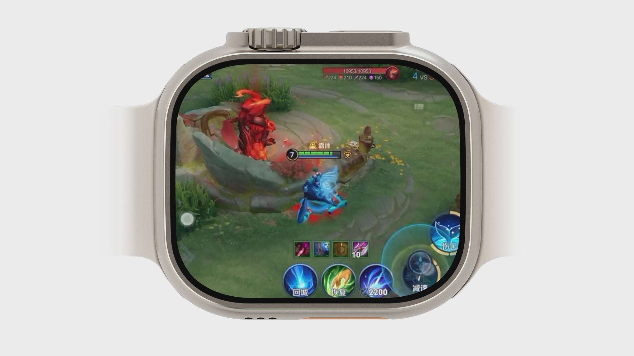 IconicTech Ultra AI³ Smartwatch zeigt flüssiges Gaming auf dem AMOLED-Display – mobiles Actionspiel mit hoher Grafikleistung